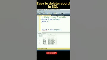 Delete Record From Table  #sql #sqlserver #shorts #shortsvideo #shortsfeed