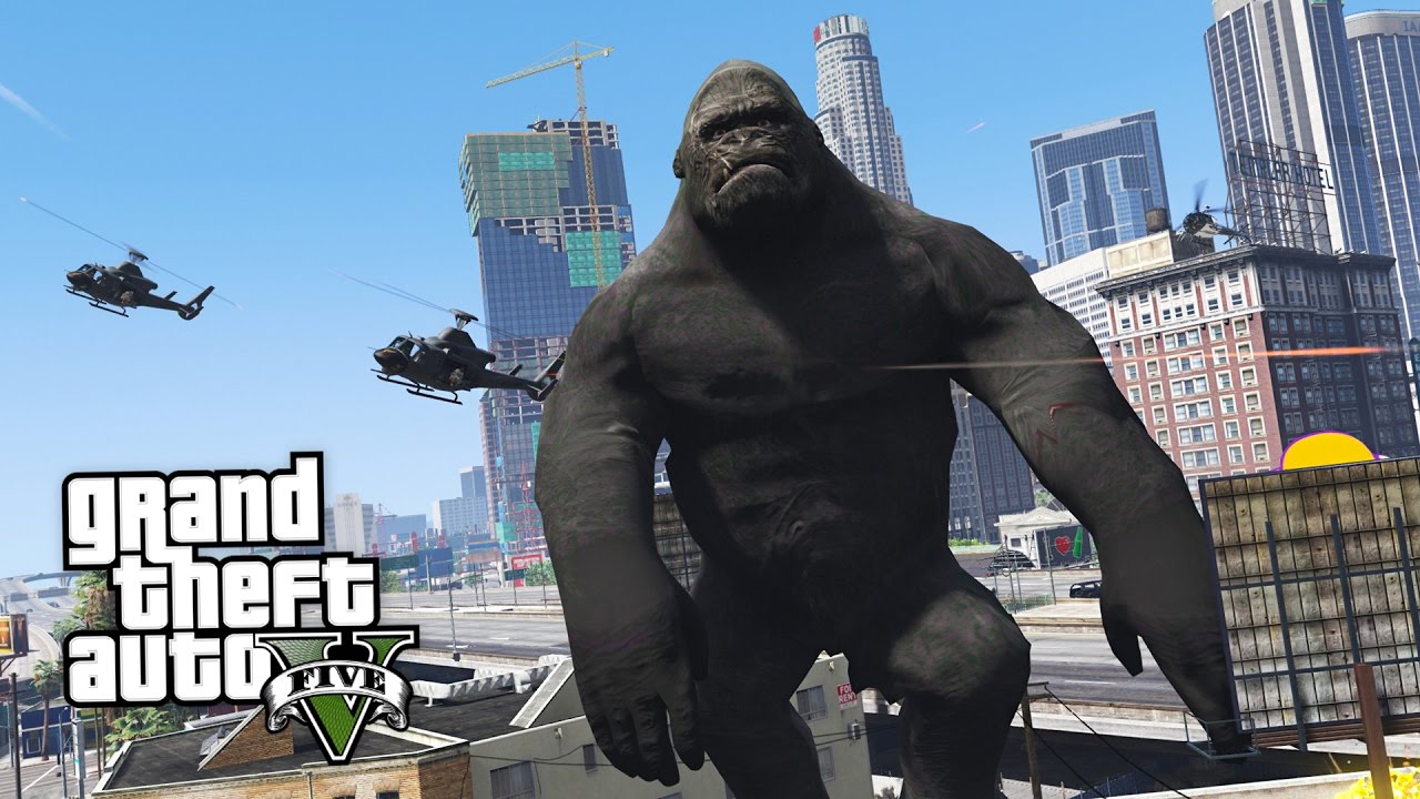 King Kong & Godzilla GTA 5 Mods are now available for download