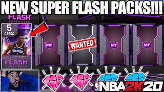 WE PULLED A LOT OF GEMS WITH THE NEW SUPER FLASH PACKS IN NBA 2K20 MYTEAM PACK OPENING