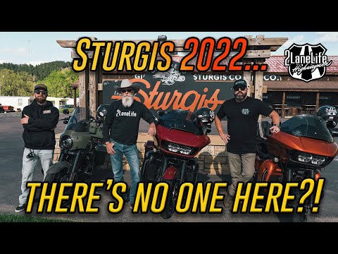 Riding Harleys to Sturgis in 2022 WITH NO RALLY!..It’s Empty!