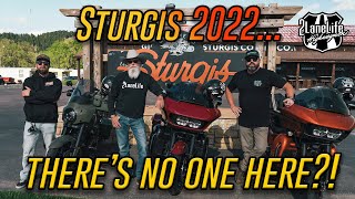 Riding Harleys to Sturgis in 2022 WITH NO RALLY!..It’s Empty!