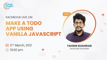 Make a TODO App using Vanilla JavaScript