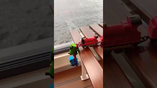 Thomas Percy and James crash on a boat! #thomasandfriends #traincrash