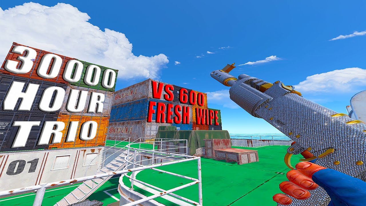 How a 30000 Hour TRIO plays Force Wipe - Rust