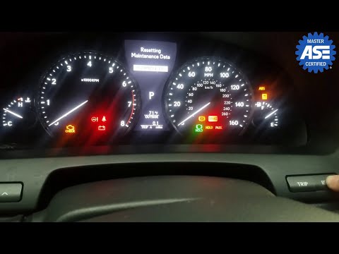 2015 Lexus ls460 Maintenance / oil life reminder reset