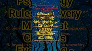 6 Powerful psychology Rules for Every Man That Changes Everything - Carl Jung. Wealth