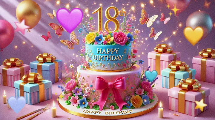 ❤️Happy 18th Birthday 💝 Grateful for Another Year 🎂 Happy Birthday Song 🎉