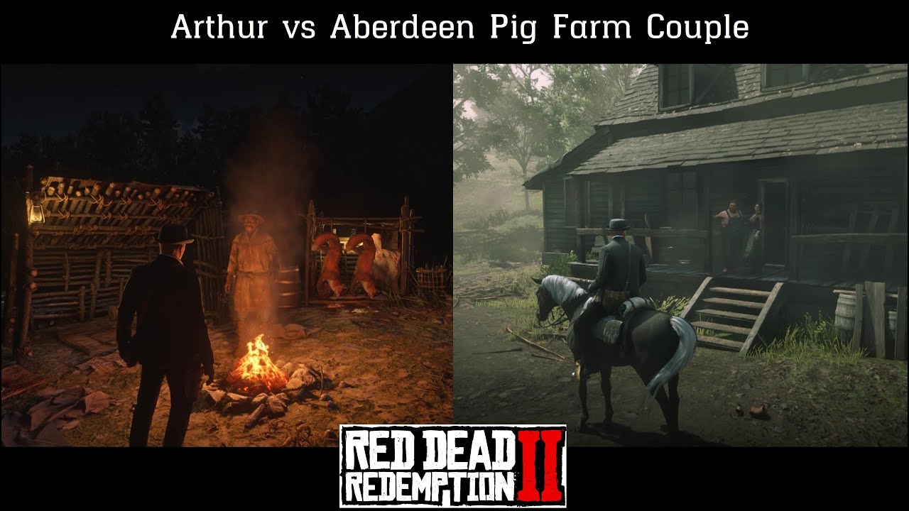 Arthur Knows What To Do With Aberdeen Pig Farm Couple | Red Dead ...
