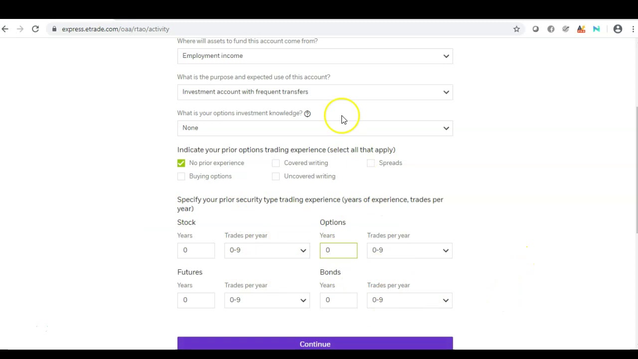 How To Open An Etrade Account 2020 YouTube