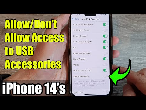 iPhone 14's/14 Pro Max: How to Allow/Don't Allow Access to USB Accessories When iPhone Is Locked