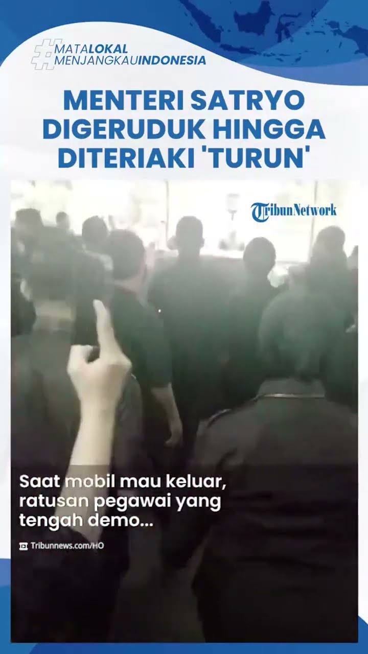 VIRAL NEWS: Detik-detik Menteri Satryo Digeruduk Ratusan Pegawai hingga Diteriaki ‘Turun’