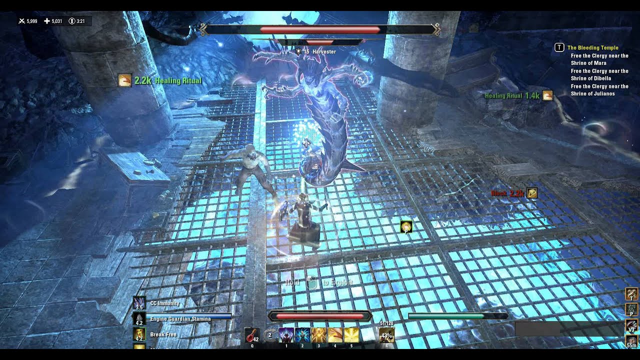 ESO Imperial Prison 1st boss solo (PTS) YouTube