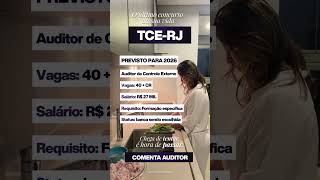 O ÚLTIMMO CONCURSO DA SUA VIDA: TCE RJ