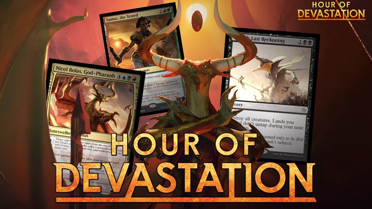 Hour of Devastation PLANESWALKERS!!!! Nicol Bolas, God-Pharaoh, Samut, the Tested, & Leaks