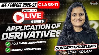 Applications of Derivatives Class 11 Full Concept &amp; Tricks | JEE/EAPCET 2026 - Full Chapter + PYQs