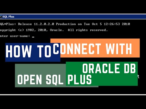 How to Connect with Oracle Database | Open sql plus in Command prompt