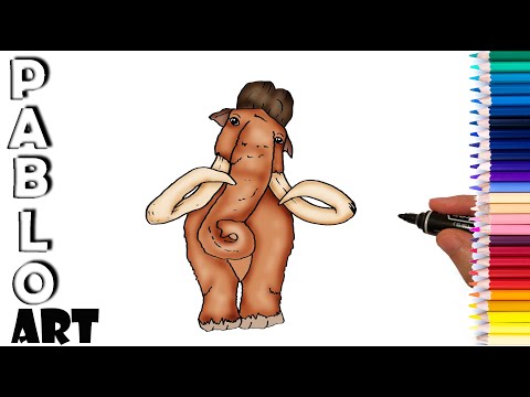How to Draw Manny from Ice age | Learn to Draw  step by step