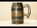 Turn a 2 X 4 into wooden stein - tankard