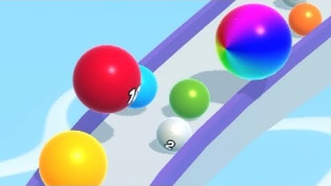 BALL RUN 2048  - All  Levels Gameplay IOS  (Levels 218 -225).