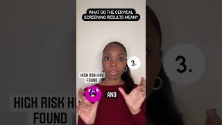 What do the cervical screening results mean - UK pathway. #papsmear #cervicalscreening