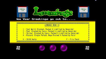 Atari ST Compacted Disk (CD) Scrollers [1544] The Lemmings CD #019