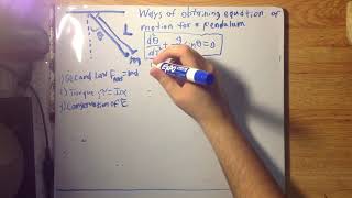Equation of motion of Pendulum by Matthew Julien