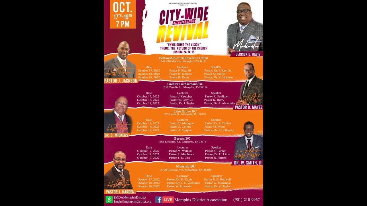 CityWide Simultaneous Revival The Return of the Church YouTube