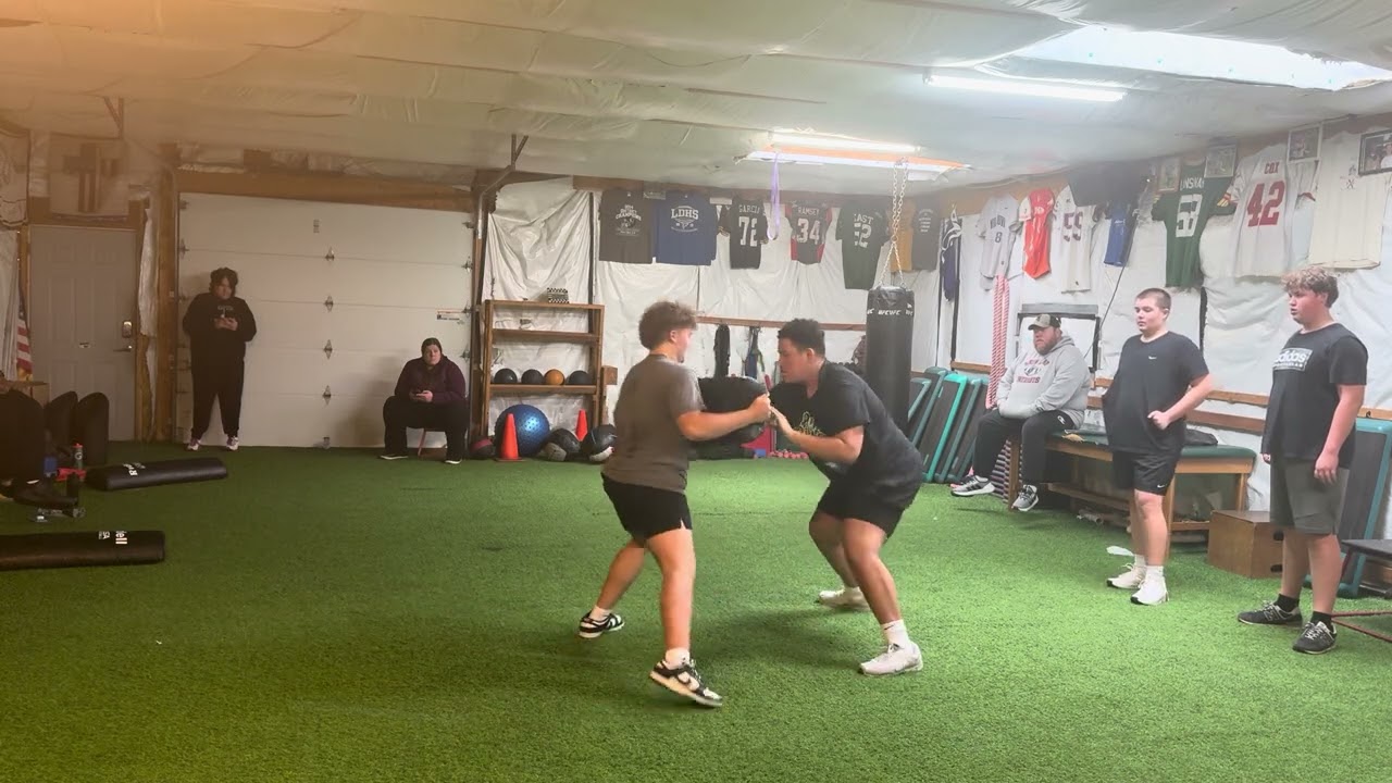 Offensive line training 