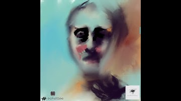 Intuitive digital portrait painting on procreate #shorts #art #processvideo #timelapse