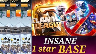 99% 1 Star Base The Most Impossible Base to 3 Star in Clash of Clans!TH18 Best Base For Cwl!