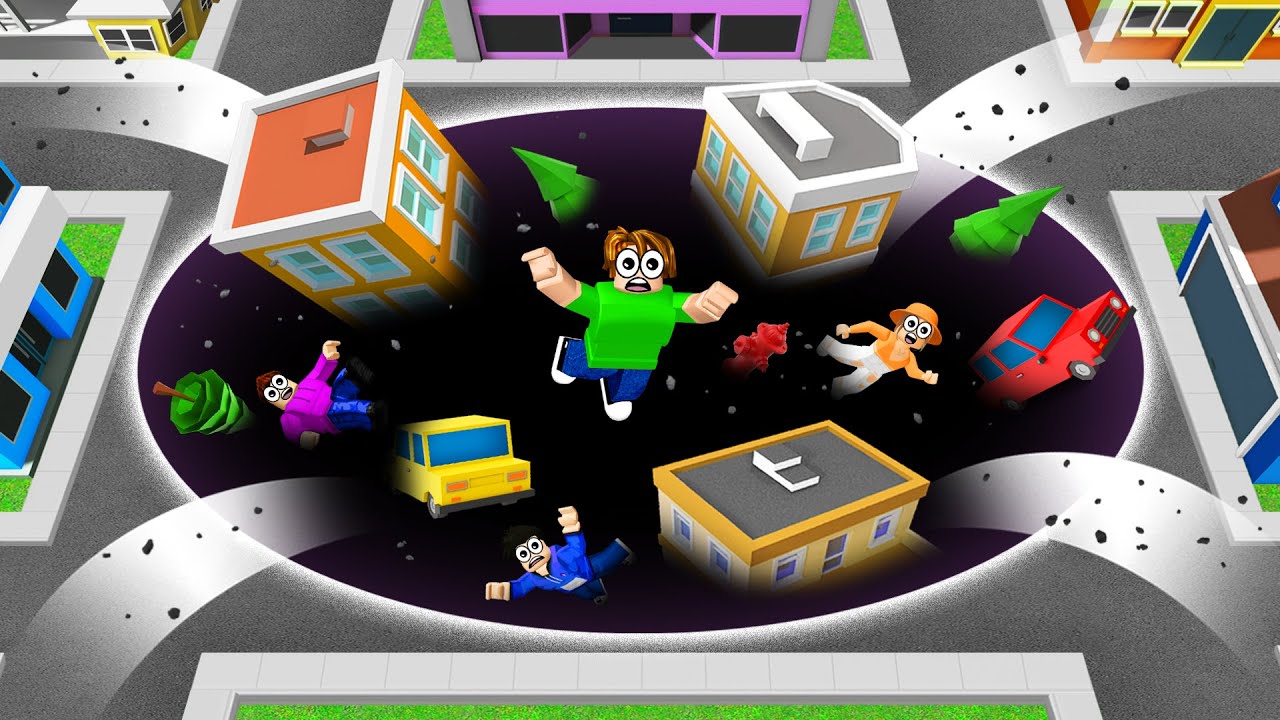 I Became a MAX LEVEL HOLE and SWALLOWED AN ENTIRE CITY! (Roblox)