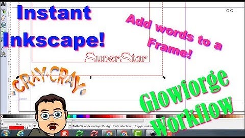 Instant Inkscape! A frame with Connected Words!