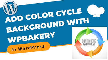 How to Create and Add Color Cycle Background in Blog With WPBakery in WordPress | WordPress 2021