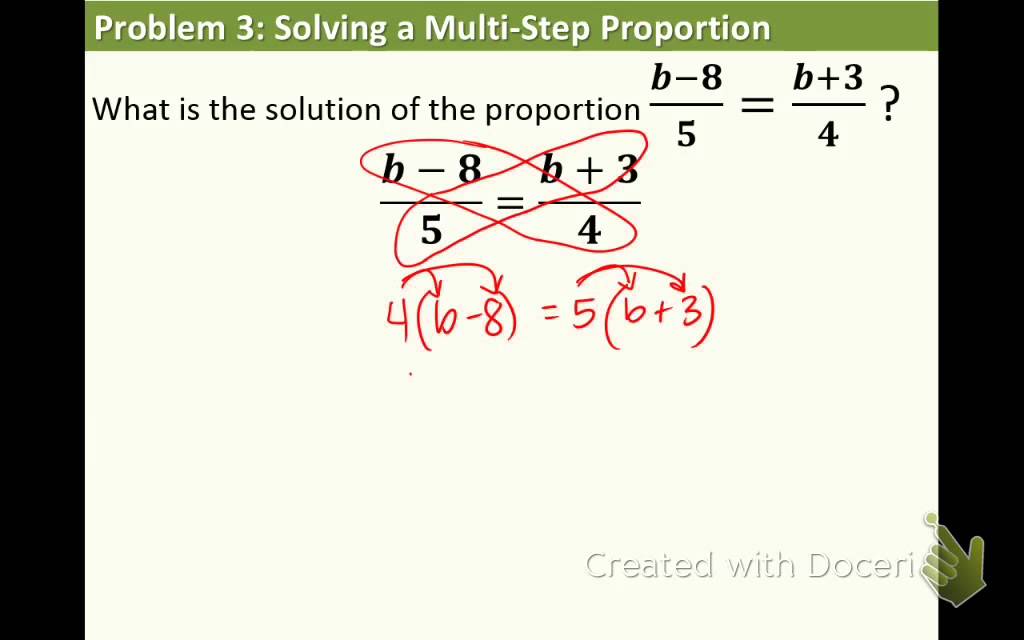 Algebra 1: 2.7: Solving Proportions - YouTube