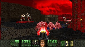 Doom 2 - Speed of Doom (Map 25: Deaths Nocturne) Ultra Violence 100% (Map Author: Joshy)