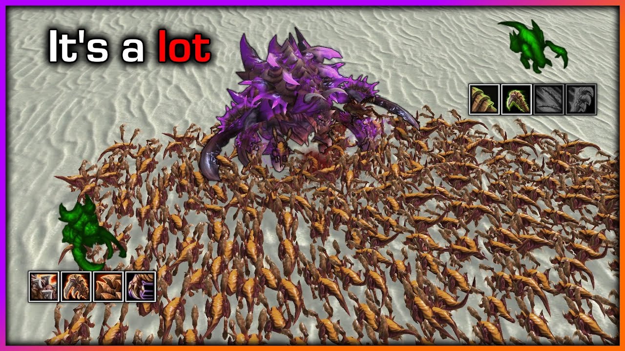 How many 0/0 Zerglings can 1 Ultra take? 【Daily StarCraft Brawl】