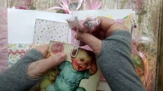 *Sold* Junk journal My little Golden book, The Shy Little Kitten 🐈, Baby Girl, junk journal