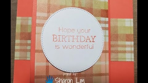 #159 VIDEO Forever Plaid Fun Z Fold card