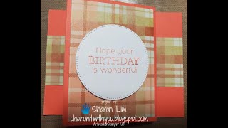 #159 VIDEO Forever Plaid Fun Z Fold card