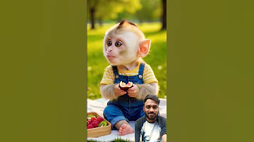 Monkey Short Film Eating Monkey Youtubeshorts 