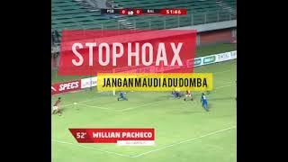 BUNG VALENTINO JEBRET ANGKAT SUARA CHANT RASIS PERTANDINGAN PERSIB VS BALI UNITED PIALA MENPORA