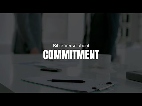 5 Bible Verse about Commitment