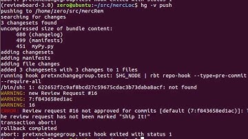 Graham Seaman - Demo 2: RBTools Repository Hooks