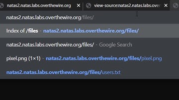 NATAS Level 2 → Level 3 : Learn Basics of Serverside Web Security [Over The Wire]