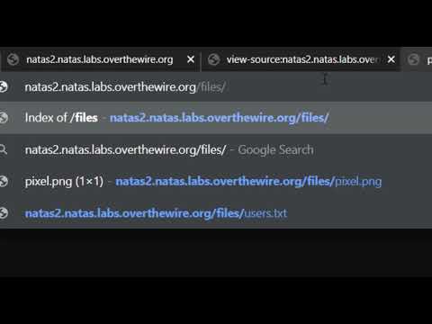 NATAS Level 2 → Level 3 : Learn Basics of Serverside Web Security [Over The Wire]