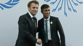 Emmanuel Macron rencontre Rishi Sunak à la COP27 en Egypte | AFP Images