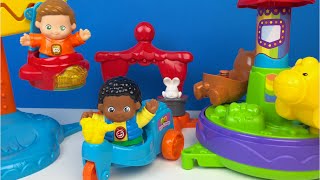 VTECH GO! GO! SMART FRIENDS SPIN AROUND SOUNDS CARNIVAL CAROUSEL AIRPLANE RIDE MAGIC SHOW