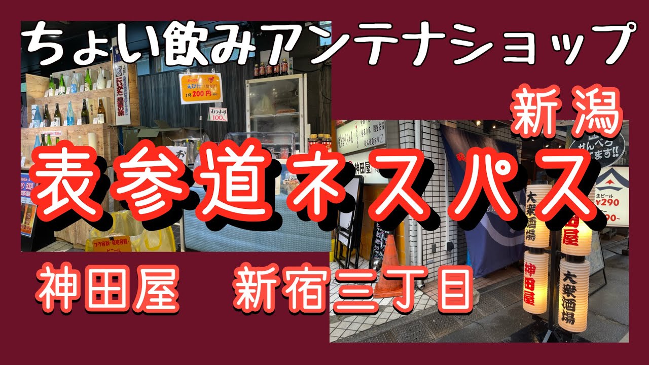 表参道 ちょい飲み 新潟ネスパス 神田屋新宿三丁目末広通り店など Youtube 表参道 ちょい飲み 新潟ネスパス 神田屋新宿三丁目末広通り店など Youtube
