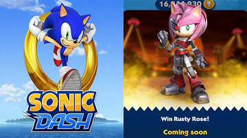 Sonic Dash - Rusty Rose New Character Event Coming Soon Update - All Characters Unlocked Gameplay