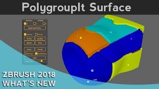 045 ZBrush 2018 PolygroupIt Surface
